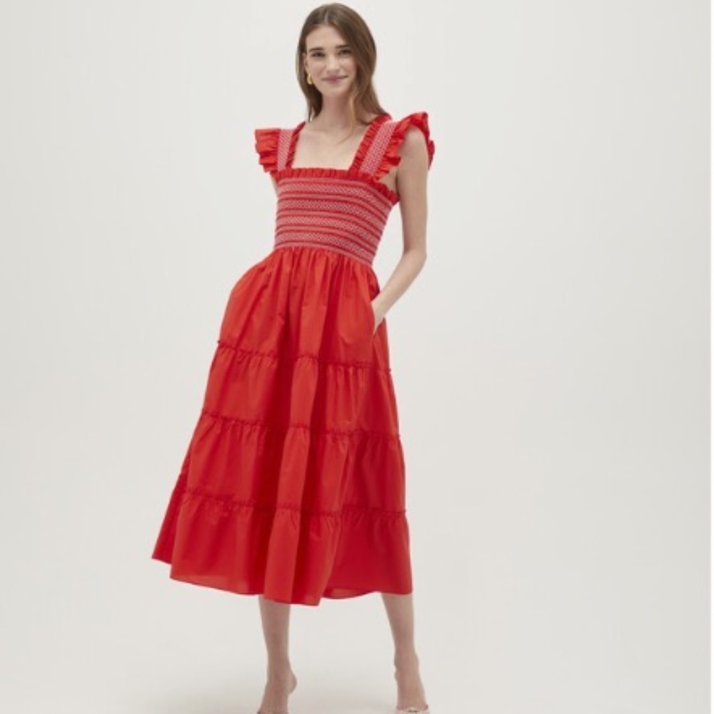 Hill House Ellie Nap Dress in Poppy Size Large